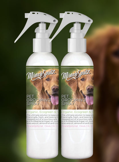 Miracle Spritz Pet Grooming Spray 8oz 2Bottle